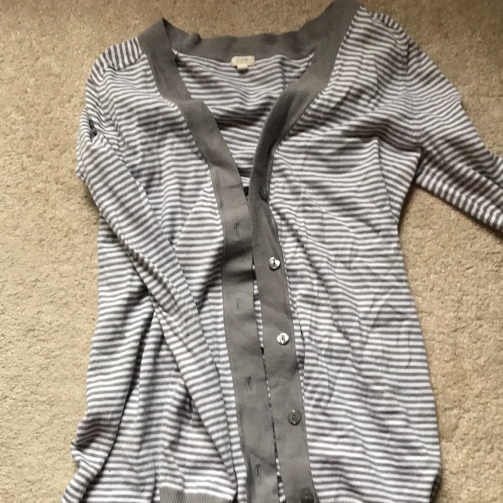 EUC j crew cardigan size small
